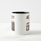 保険計理人のギフト(おもしろいな) ツートーンマグカップ (中央)