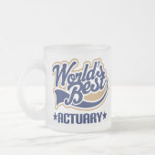 保険計理人のギフト フロストグラスマグカップ (左)