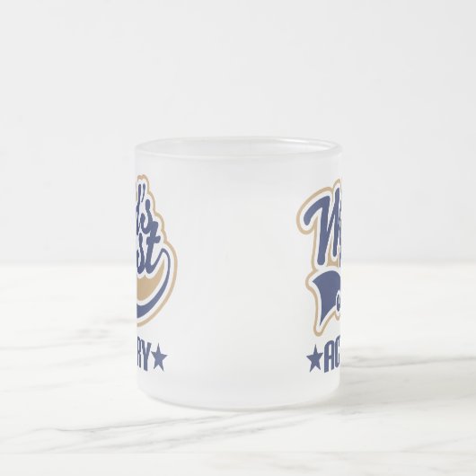 保険計理人のギフト フロストグラスマグカップ (中央)