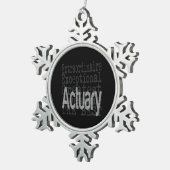 保険計理人 スノーフレークピューターオーナメント (右)