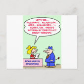 保険証券の矢印 ポストカード (正面)