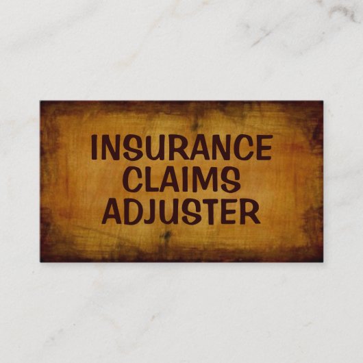 保険請求損害査定人アンティーク名刺 名刺 (正面)