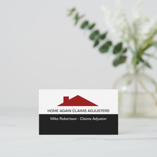 保険請求調整業者名刺 名刺 (スタンド正面)