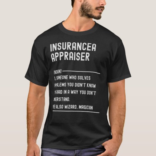 保険販売エージェント定義シャツジョおもしろいブ Tシャツ (正面)