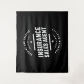 保険販売代理店の役職のギフト タペストリー (正面)
