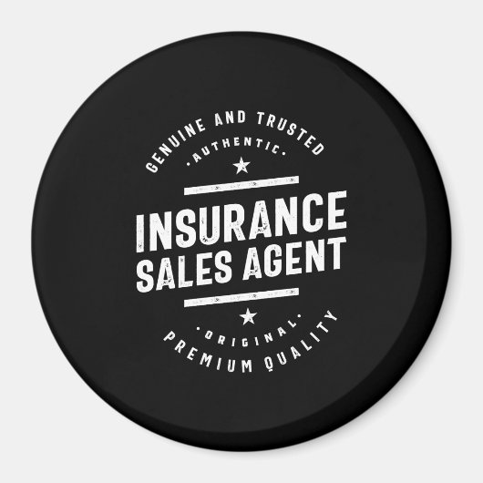 保険販売代理店の役職のギフト マグネット (正面)