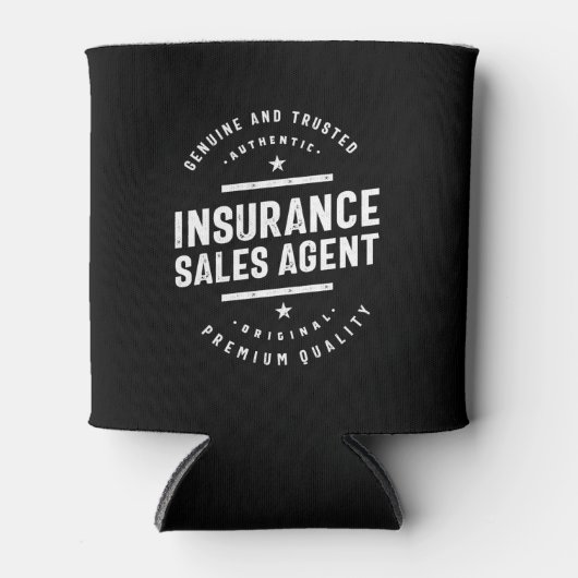 保険販売代理店の役職のギフト 缶クーラー (正面)