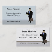 保険販売員の名刺 名刺 (正面/裏面)