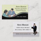 保険販売員 名刺 (正面/裏面)