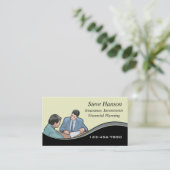 保険販売員 名刺 (スタンド正面)