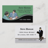 保険販売員 名刺 (正面/裏面)