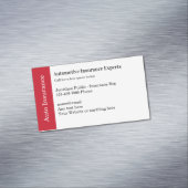保険車の担当磁気ビジネス・カード マグネット名刺 (インサイチュ)