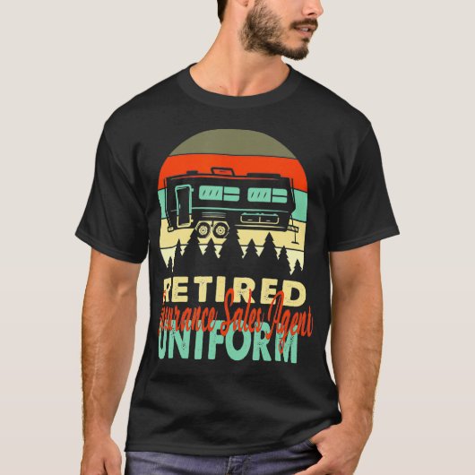 保険退職した販売代理店ユニフォームRvキャンプR Tシャツ (正面)