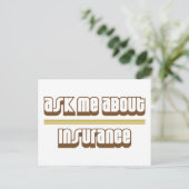 保険頼について ポストカード (スタンド正面)