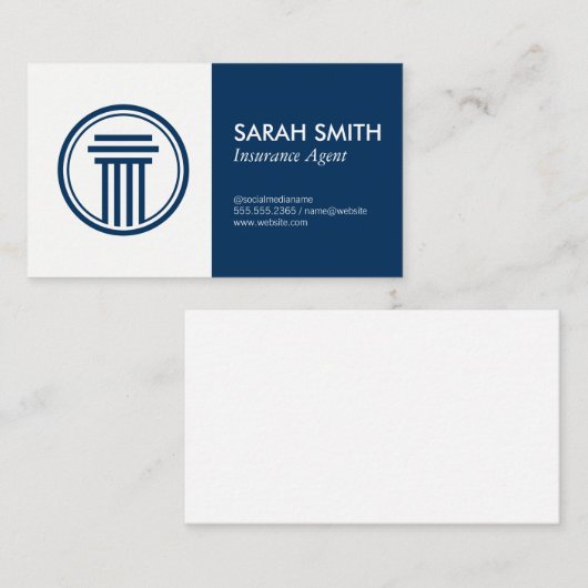 保険/ブローカー 名刺 (正面/裏面)