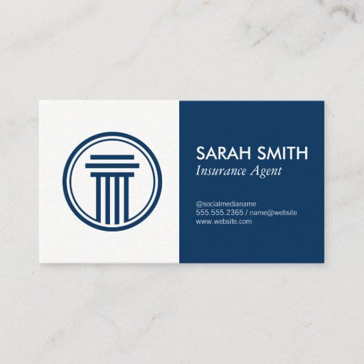 保険/ブローカー 名刺 (正面)