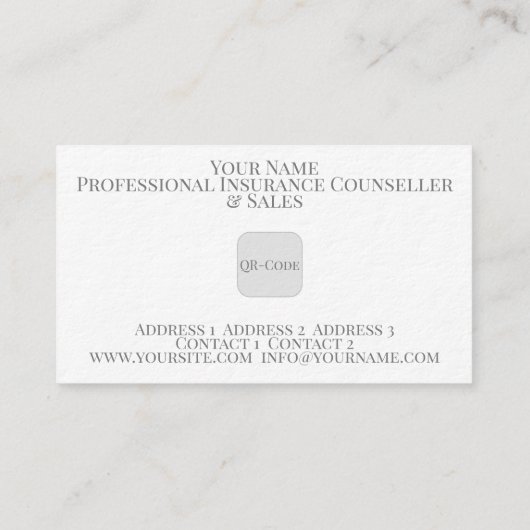 保険 – 名刺 (裏面)