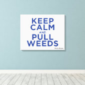 保雑草を取る キャンバスプリント (インサイチュ (ウッドフロア))