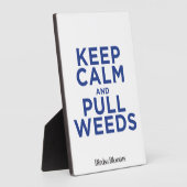 保雑草を取る フォトプラーク (側面)