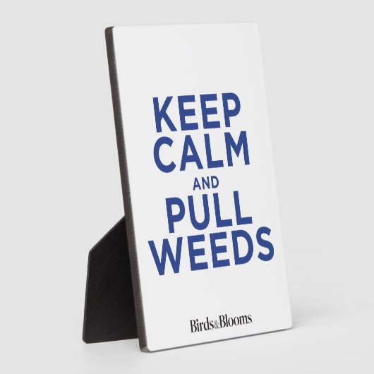 保雑草を取る フォトプラーク (側面)