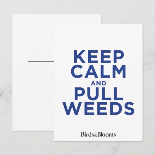 保雑草を取る ポストカード (正面/裏面)