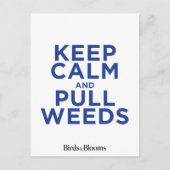 保雑草を取る ポストカード (正面)