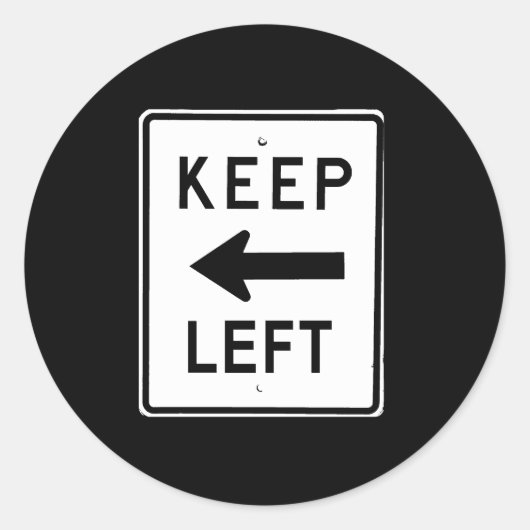 保離れ標識 ラウンドシール (正面)