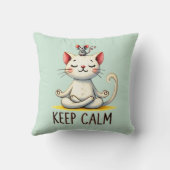 「保静かな」のおもしろい猫好き クッション (裏面)
