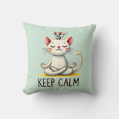 「保静かな」のおもしろい猫好き クッション (正面)