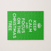 保静かにクリスマスの木に集中せよおもしろい。 ジグソーパズル (横)