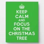 保静かにクリスマスの木に集中せよおもしろい。 フォトプラーク (正面)