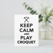 保静か遊なクロケー ポストカード (スタンド正面)
