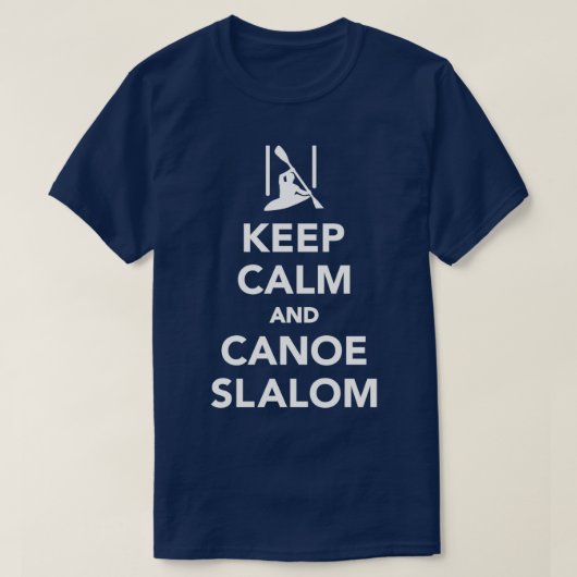保静でカヌースラロム Tシャツ (デザイン正面)