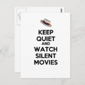 保静で映画を見静かる ポストカード (正面/裏面)