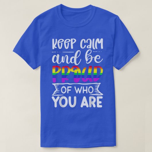 保静で誇りを持ったLGBTの幸せ Tシャツ (デザイン正面)