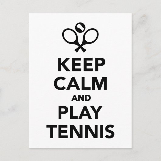 保静で遊テニス ポストカード (正面)