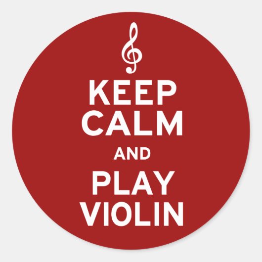 保静で遊バイオリン ラウンドシール (正面)