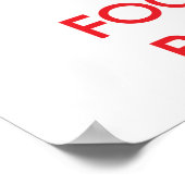 保静で集中する ポスター (角)