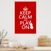 保静とオン遊（バイオリン）（任意の色） ポスター (キッチン)