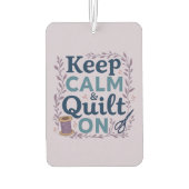 保静とキルトオンヴィンテージ裁縫恋人デザイン カーエアーフレッシュナー (裏面)