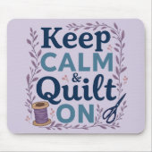 保静とキルトオンヴィンテージ裁縫恋人デザイン マウスパッド (正面)