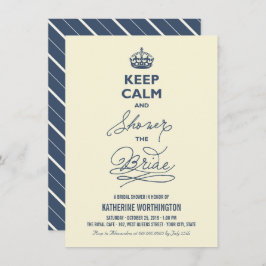 保静とシャワー花嫁のおもしろいブライダルシャワー 招待状