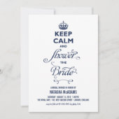 保静とシャワー花嫁のおもしろいブライダルシャワー 招待状 (正面)