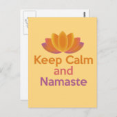保静とナマステ – 禅、ヨガ、リラックス ポストカード (正面/裏面)