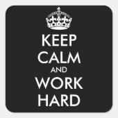 保静と仕事の懸命-パーソナライズされた文字 スクエアシール (正面)