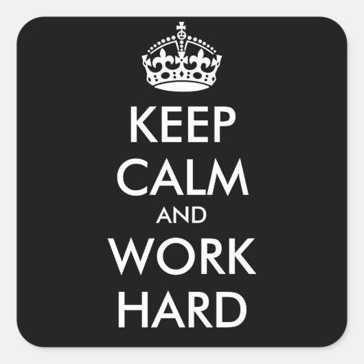 保静と仕事の懸命-パーソナライズされた文字 スクエアシール (正面)