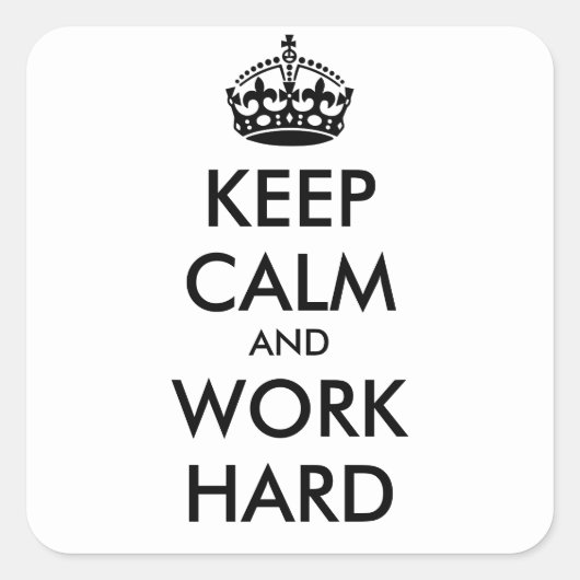 保静と仕事の懸命-パーソナライズされた文字 スクエアシール (正面)