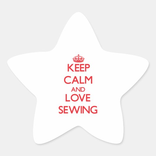 保静と愛裁縫 星シール (正面)