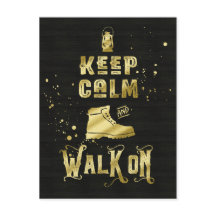 保静と歩く金ゴールドハイキングブートタイポグラフィ