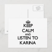 保静と聞カリナ ポストカード (正面/裏面)